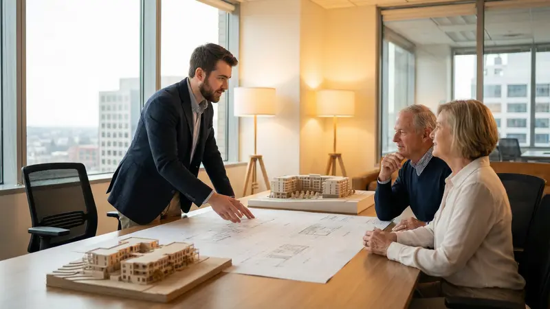 Gráfico de desempenho financeiro de um projeto de arquitetura.