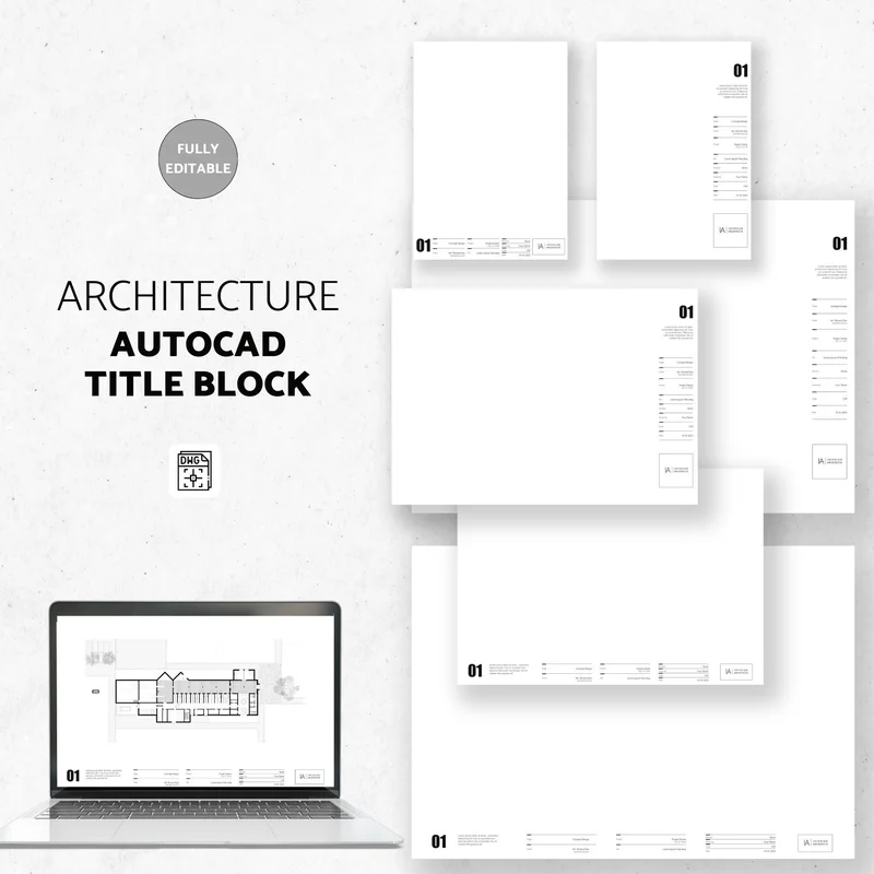 Arquiteto trabalhando em um projeto no AutoCAD em seu computador.