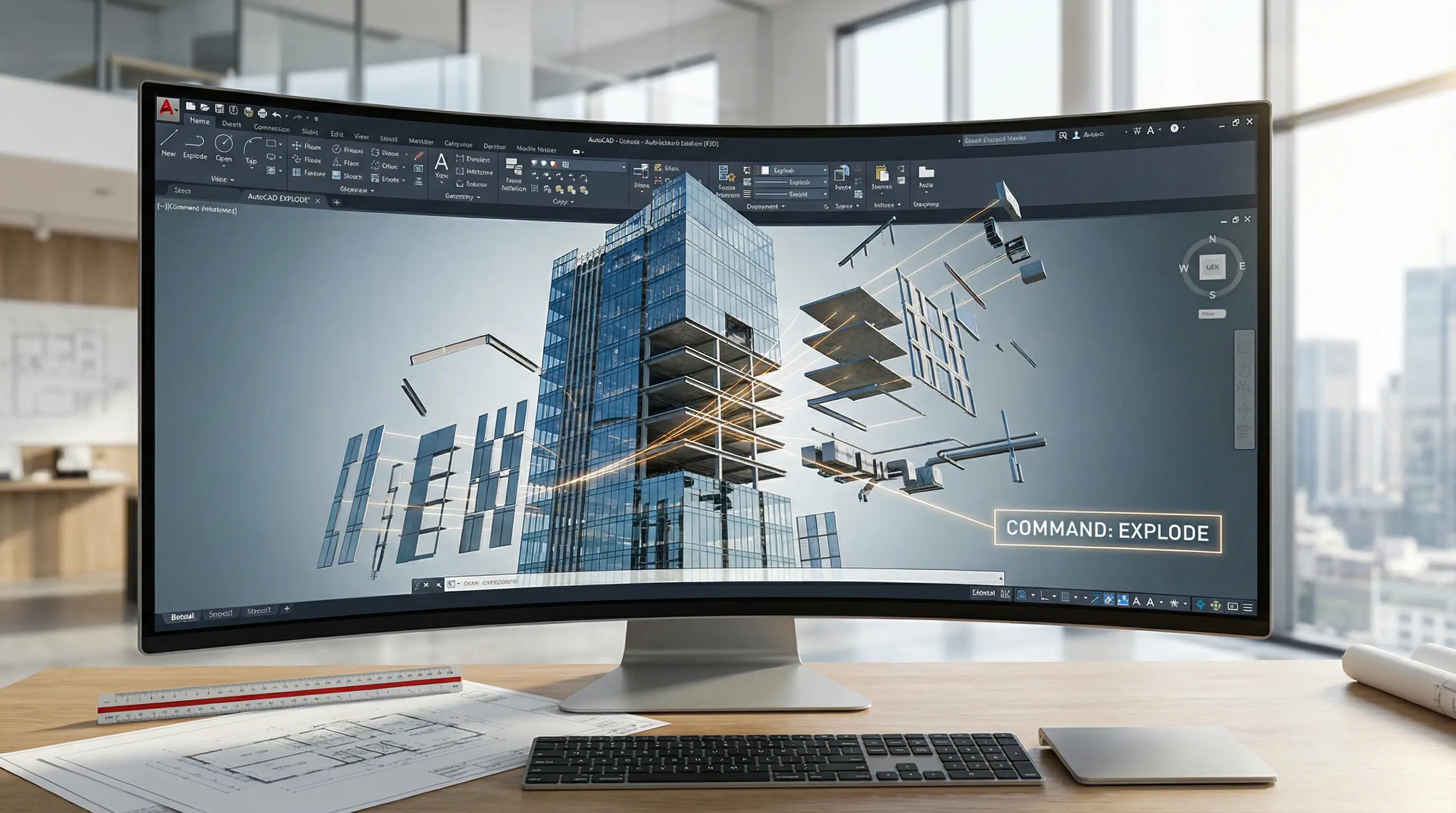 Conheça o Comando EXPLODE AutoCAD