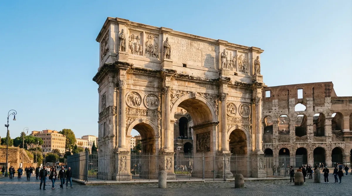 O Arco de Constantino: Símbolo da Grandeza da Arquitetura Ro