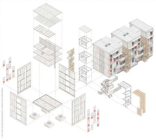 Modelo BIM de projeto setorizado